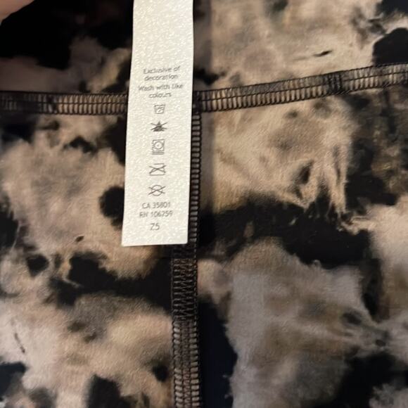 Lululemon Invigorate Black Tan Tie Dye High-Rise Leggings Size Women's 2 - Picture 5 of 5